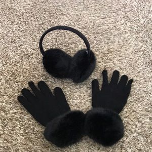 Earmuffs and mittens